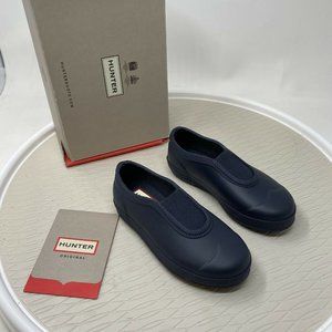 Hunter Boots Little Kids Plimsoll Navy Blue Shoes Galoshes Girl 10 Boy 9 UK 8